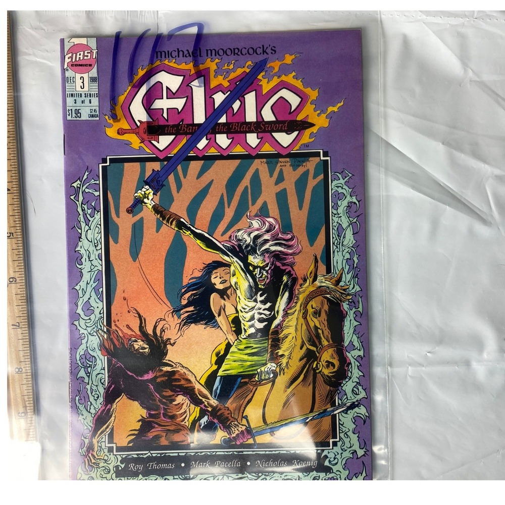 Michael Moorcocks Elric the Bar the Black Sword Comic Book First Edition Issue 3